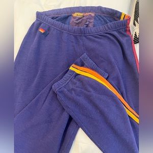 Aviator Nation purple sweatpants